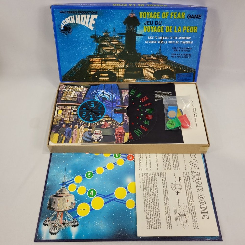 The Black Hole Voyage Fear Vintage 1979 Board Game by Whitman